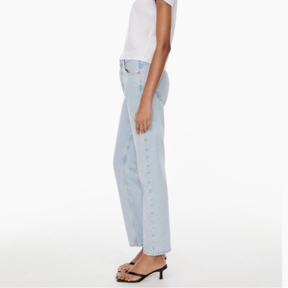 Agolde Light Blue Straight Leg Jeans - Picture 2 of 13